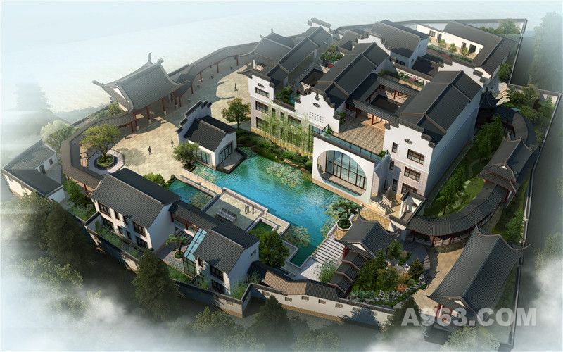 广东梅州 和园 新中式园林 - 别墅豪宅 - 一心设计