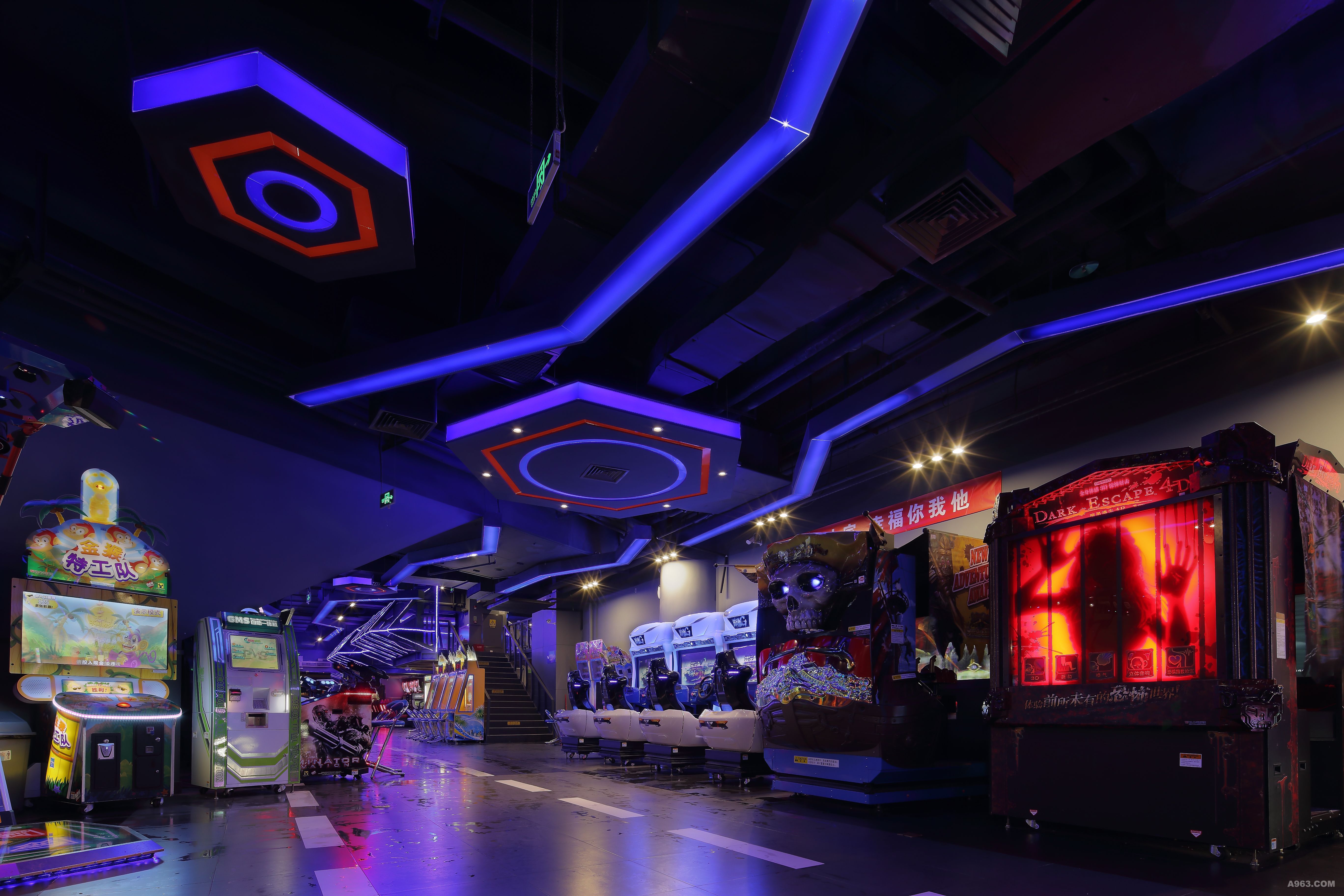 核客飞船-深圳市东门核客电玩城升级店室内设计